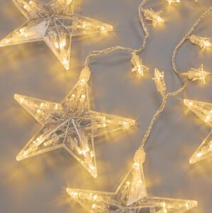 Nexos 28705 Vánoční dekorace - Svítící hvězdy - sada, 100 LED diod