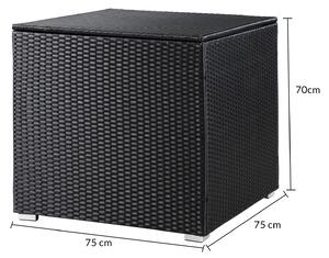 Deuba Úložný box 75x75x70cm - černá