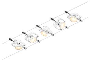 Paulmann 94432 - SADA 5xGU5,3/10W Kompletní lankový systém MAC 230V bílá