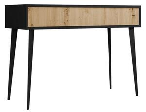 Konzolový stolek Oksawi 1SZ, Barva dřeva: dub artisan / černý Mirjan24 5903211281266
