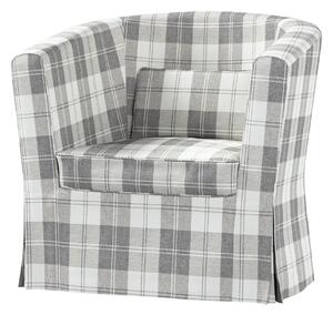 Potah na křeslo IKEA Ektorp Tullsta barva šedá látka pletený vzor, vzorované