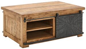 KONFERENČNÍ STOLEK, přírodní barvy, černá, dřevo, kov, 110/70/45 cm Ambia Home - Konferenční stolky
