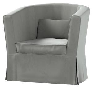 Potah na křeslo IKEA Ektorp Tullsta barva šedá látka lesklé, sametová