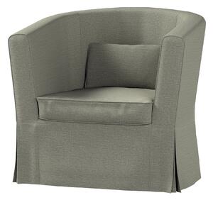 Potah na křeslo IKEA Ektorp Tullsta barva šedá látka pletený vzor