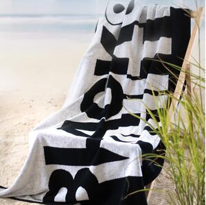 Plážová osuška Black & white