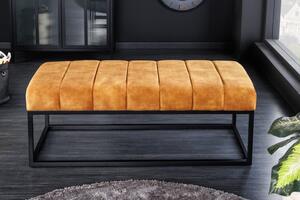 Lavice PETIT BEAUTE 110 CM tmavě žlutá samet Nábytek | Doplňkový nábytek | Pokojové lavice