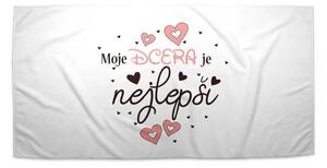 Sablio Ručník Moje dcera je nejlepší - 30x50 cm