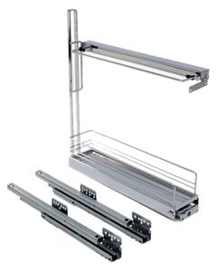 KESSEBÖHMER Výsuv pro pečící plechy 15-3D, stříbrný - classic
