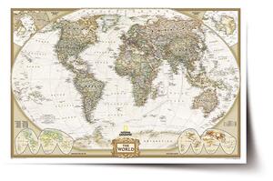 Sablio Plakát Mapa světa - 60x40 cm