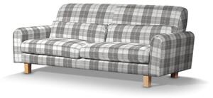 Potah na pohovku IKEA Nikkala krátký barva šedá látka pletený vzor, vzorované