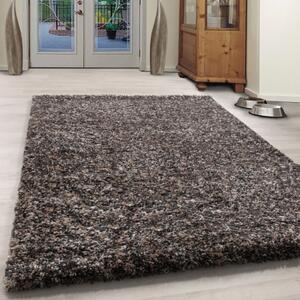 Breno Kusový koberec ENJOY SHAGGY 4500 Taupe, Hnědá, Vícebarevné, 160 x 230 cm