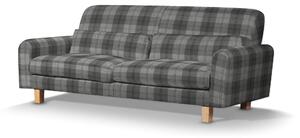 Potah na pohovku IKEA Nikkala krátký barva šedá látka pletený vzor, vzorované
