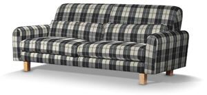 Potah na pohovku IKEA Nikkala krátký barva černá látka pletený vzor, vzorované