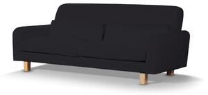 Potah na pohovku IKEA Nikkala krátký barva černá látka pletený vzor