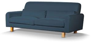 Potah na pohovku IKEA Nikkala krátký barva modrá látka pletený vzor