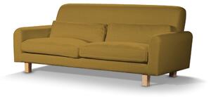 Potah na pohovku IKEA Nikkala krátký barva žlutá látka pletený vzor