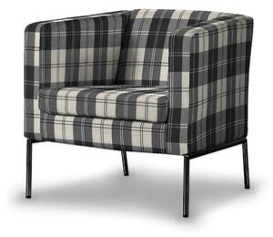 Potah na křeslo IKEA Klappsta barva černá látka pletený vzor, vzorované