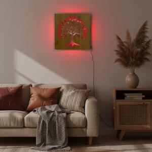Podsvícený dřevěný obraz „Strom života led | LED0564