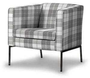 Potah na křeslo IKEA Klappsta barva šedá látka pletený vzor, vzorované
