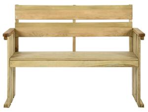 Zahradní lavice 121 cm impregnované borové dřevo