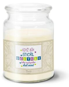 Sablio Svíčka Když Bůh stvořil učitele - 500 g