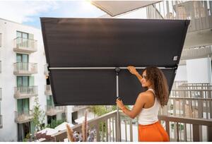 Naklápěcí slunečník Doppler ACTIVE balkonová clona 180 x 130 cm , antracit DP495903840