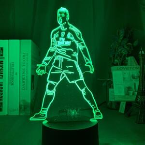 3D LED Lampička Cristiano Ronaldo pro fotbalisty