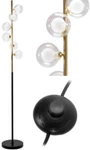 Toolight - Stojací lampa Lassi - černá/zlatá - APP917-6F