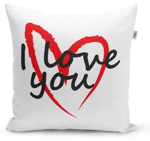 Sablio Polštář I Love you srdce: 40x40 cm