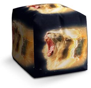 Sablio Taburet Cube Lev art - 40x40x40 cm