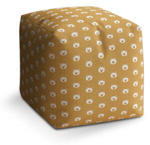 Sablio Taburet Cube Roztomilí medvídci - 40x40x40 cm