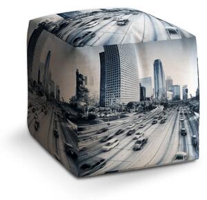 Sablio Taburet Cube Městská silnice - 40x40x40 cm