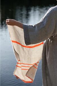 Lapuan Kankurit Lněný ručník Usva, len-oranžový