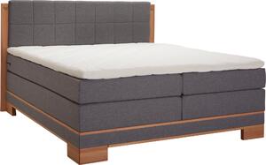 POSTEL BOXSPRING, 180/200 cm, šedá, barvy buku Linea Natura - Manželské postele