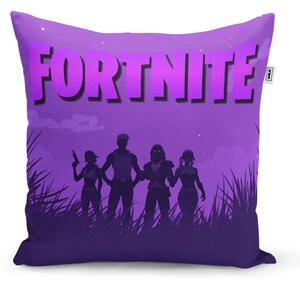 Sablio Polštář FORTNITE Fialová silueta - 40x40 cm