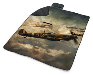 Sablio Plážová deka Stíhačky Spitfire v letecké bitvě: 200x140 cm