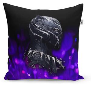 Sablio Polštář BLACK PANTHER Fialová luminescence - 40x40 cm