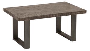 Massive home | Konferenční stolek IRON CRAFT 100 CM GREY masiv mango
