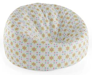 Sablio Sedací vak Cocoon Barevné kytičky - 75 x 45 x 35 cm