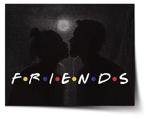 Sablio Plakát Seriál přátelé FRIENDS Polibek - 60x40 cm