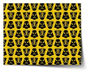 Sablio Plakát Star Wars Stormtroopeři Pattern na žluté - 60x40 cm