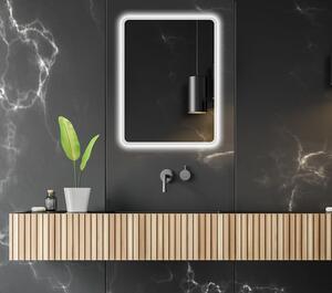 EBS Venia Zrcadlo oblé 60 x 80 cm s LED osvětlením