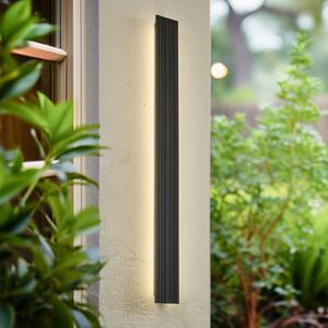 Venkovní nástěnné svítidlo Lucande LED Melira, výška 100 cm, antracitová barva