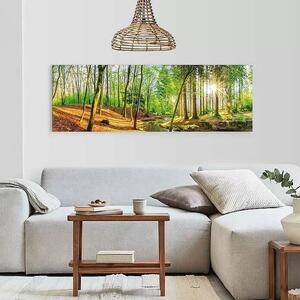German Dekopanel na stěnu / 156 x 52 cm / MDF / motiv jarní les
