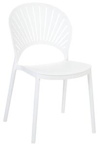 Sada 4 jídelních židlí bílé OSTIA
