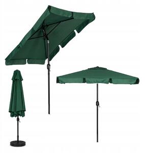Klasický slunečník MultiGarden zelený 200 x 230 cm