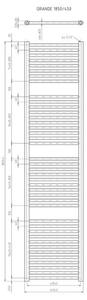 EBS Grande G45185RWSP Radiátor kombinovaný, 45x185cm, bílá