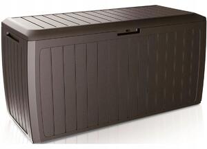 Zahradní úložný box plast 290 l hnědý
