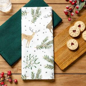 Sada vánočních kuchyňských utěrek | LANDSKAB | bavlna s vánočním motivem | 2*45x65 cm | 832937 Homla