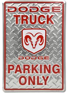 Plechová cedule Dodge Truck Parking 30 cm x 45 cm
